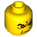 LEGO Evil Wizard Head with White Pupils (Safety Stud) (3626 / 59626)