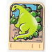 LEGO Explore Story Builder Meet the Dinosaur story card with light green dinosaur pattern (44014)