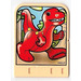 LEGO Explore Story Builder Meet the Dinosaur story card with red dinosaur pattern (44013)