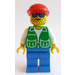 LEGO Explorer med Grøn Vest og Rød Kasket Minifigur