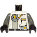 LEGO Explorien Torso with Dark Gray Arms and Black Hands (973)