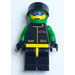 LEGO Extreme Team Racer met Green Helm met Flames Patroon minifiguur