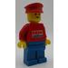 LEGO Exxon Fuel Tank Operator met Torso Sticker Minifiguur