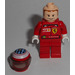 LEGO F1 Ferrari R. Barrichello mit Helm und Torso Stickers Minifigur