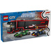 LEGO F1 Truck with RB20 &amp; AMR24 F1 Cars 60445