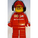 LEGO F14 T &amp; Scuderia Ferrari Truck Crew Member med Oransje Briller Minifigur