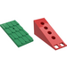 LEGO Fabuland Roof Support with Green Roof Slope and Chimney Hole (787)