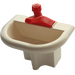 LEGO Fabuland Washbasin with Red Tap