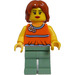 LEGO Fairground Mixer ženský s oranžová Blouse Minifigurka