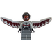 LEGO Falcon avec Gris Costume et Rouge Foncé Ailes Minifigurine