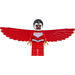 LEGO Falcon met Rood Pak en Vleugels Minifiguur