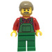 LEGO Jordbrukare med Grön Overall Minifigur