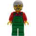 LEGO Farmer met Medium Stone Grijs Haar en Glasses minifiguur