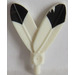 LEGO Feathers with Small Pin with Pin and Black Tip (30126 / 82805)