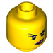 LEGO Female Alien Defense Unit Soldier Head (Recessed Solid Stud) (3626 / 96569)