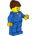 LEGO Female Astronaut in Blauw Flight Suit minifiguur