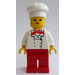 LEGO Kvinne Chef med Rød Ben Minifigur