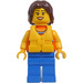 LEGO Female Coast Bewachen Patrol Dinghy Passenger Minifigur