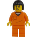 LEGO Female Crook mit Schwarz Haar Minifigur