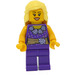 LEGO Kvinne - Dark Lilla Blouse og Gold Sash Minifigur