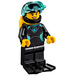 LEGO Female Diver with Wetsuit with Blue Logo Minifigure