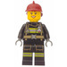 LEGO Female Firefighter met Dark Rood Helm minifiguur