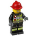 LEGO Kvinde Brandmand med Rød Hjelm  Minifigur