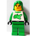 LEGO Female Grip &#039;n&#039; Go Racer with Green Hair