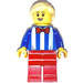 LEGO Female Eis Seller im Blau Striped Shirt Minifigur