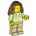 LEGO Female im Light Green Jacket Minifigur