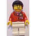 LEGO Female jockey met rosette minifiguur