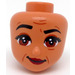LEGO Female Minidoll Head with Brown eyes and wrinkles (83514 / 92198)