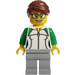 LEGO Female Newspaper Seller Minifigur