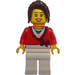 LEGO Female Passenger mit rot Wrap oben Minifigur