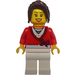 LEGO Female Passenger with Red Wrap Top Minifigure