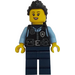 LEGO Female Politie Officer met Zwart Haar minifiguur