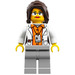 LEGO Female Research Scientist met Wit Torso minifiguur