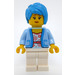 LEGO Female Rider mit Dark Azure Haar Minifigur