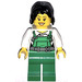 LEGO Female Robber avec Noir Cheveux dans Green Overalls  Figurine