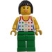 LEGO Kvinna, Skjorta med Rainbow Stjärnor, Bobcut Hår Minifigur