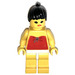 LEGO Female Surfer im rot Swim Coat Minifigur