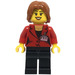 LEGO Female Train Passenger with Press Badge Minifigure