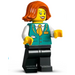 LEGO Mujer Tren Station Employee Minifigura