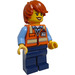 LEGO Female Training Jet Transporter Service Car Driver Minifigure