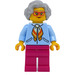 LEGO Mujer con Bright Luz Azul Chaqueta Minifigura