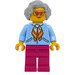 LEGO Female mit Bright Light Blau Jacket Minifigur