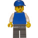 LEGO Kvinna med Crow&#039;s Feet och Keps Minifigur