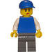 LEGO Female mit Crow&#039;s Feet und Deckel Minifigur