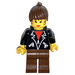 LEGO Female met Leather Jacket minifiguur