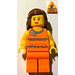 LEGO Weiblich mit Orange oben (Alpharetta) Minifigur